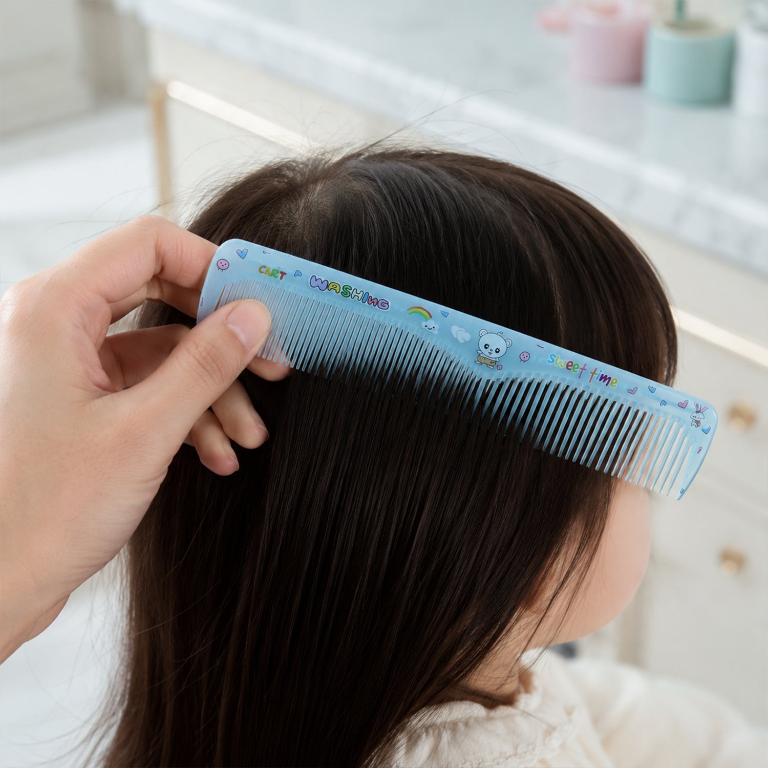 Anti-Static Hair Styling Comb Effortless Detangling & Frizz Control - Front View