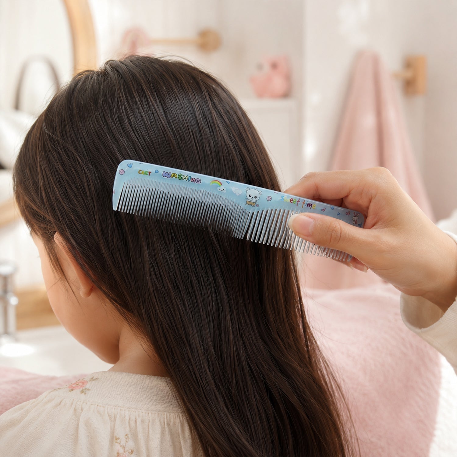 Anti-Static Hair Styling Comb Effortless Detangling & Frizz Control - Back View