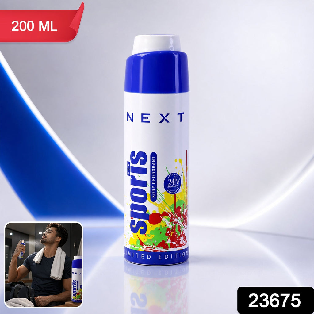 Body Spray for Men Long-Lasting Freshness & Sports Scent - Side View