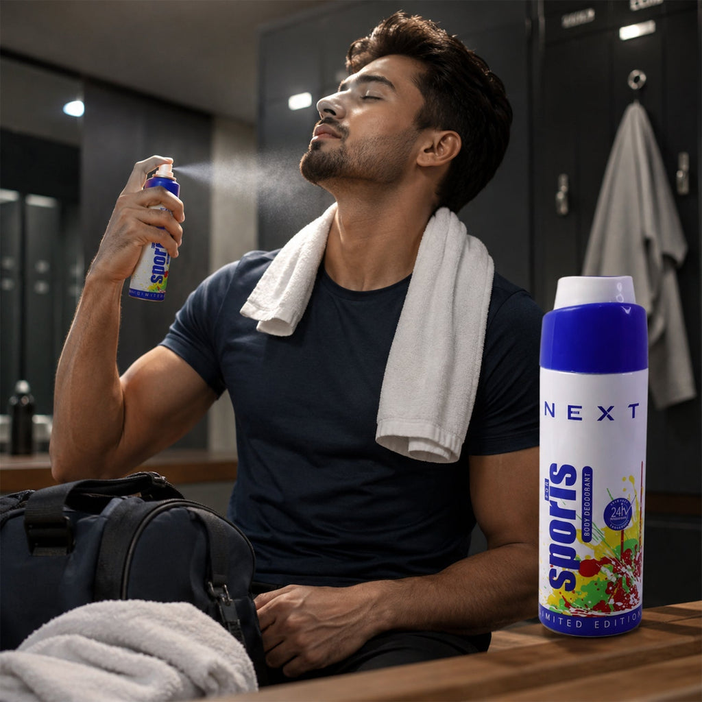 Body Spray for Men Long-Lasting Freshness & Sports Scent - Front View