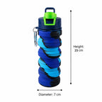 Sili Fold Collapsible Silicone Water Bottle Leakproof & Portable - Detail View 6