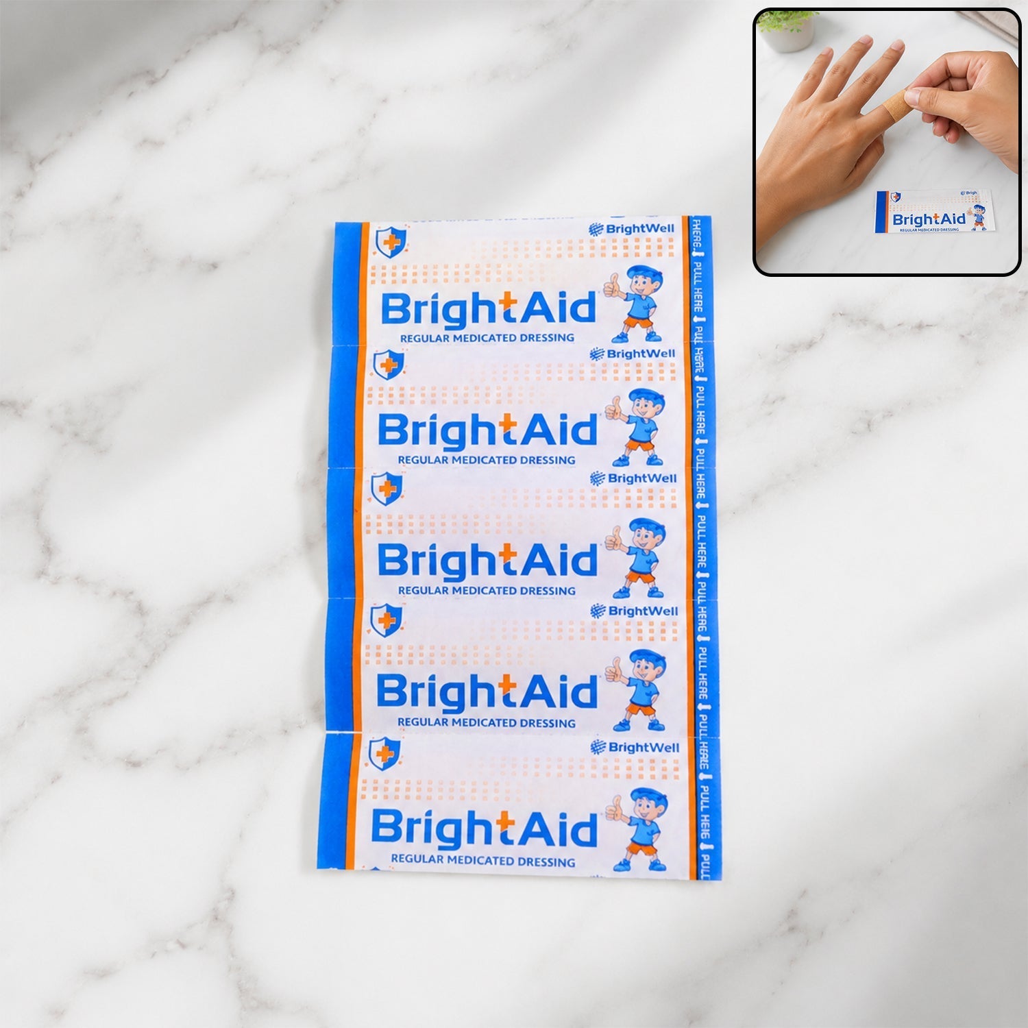 Adhesive Bandages Medicated Sterile Sheets for Minor Wounds