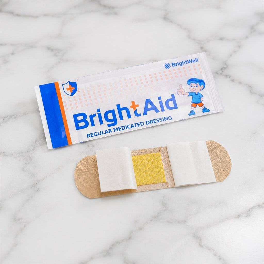 Adhesive Bandages Medicated Sterile Sheets for Minor Wounds - Back View