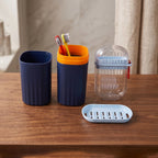 Bathroom Accessories Combo Set Stylish & Travel-Friendly Organisation