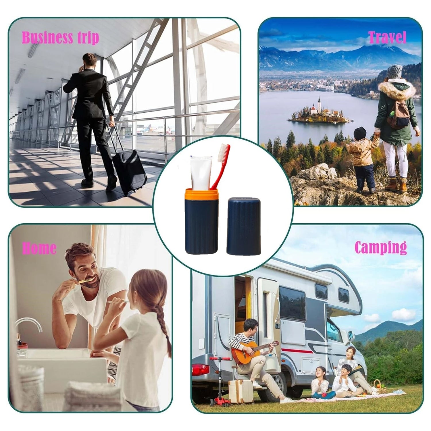Bathroom Accessories Combo Set Stylish & Travel-Friendly Organisation - Detail View 8