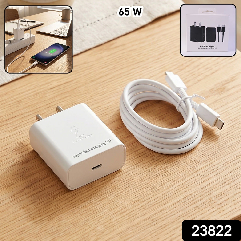 ALVENZA 65W Power Adapter – Fast Charging with Type C to Type C Cable