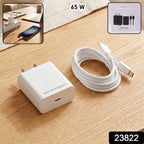 ALVENZA 65W Power Adapter – Fast Charging with Type C to Type C Cable