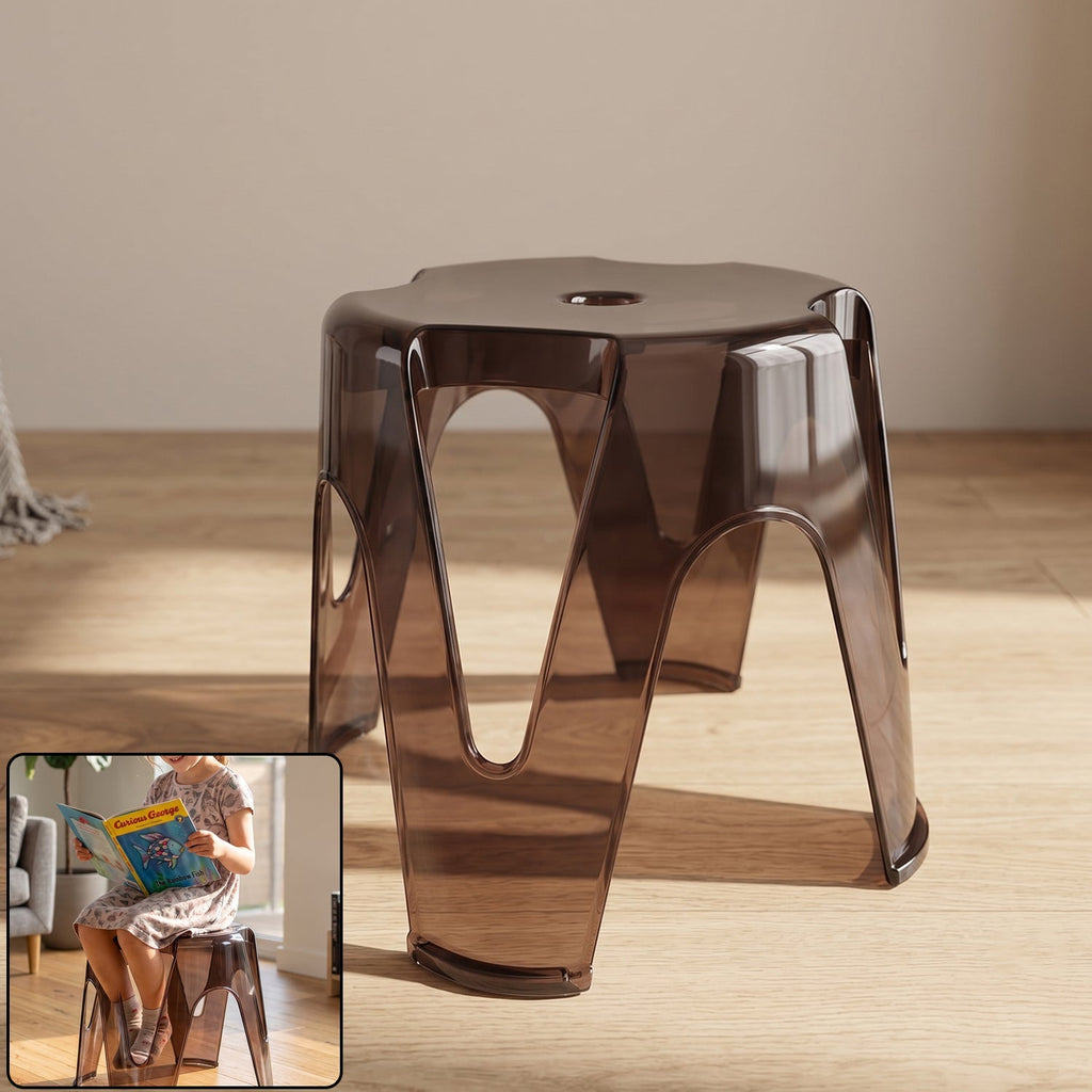 Plastic Sitting Stool Lightweight & Multipurpose Design for Home & Outdoor