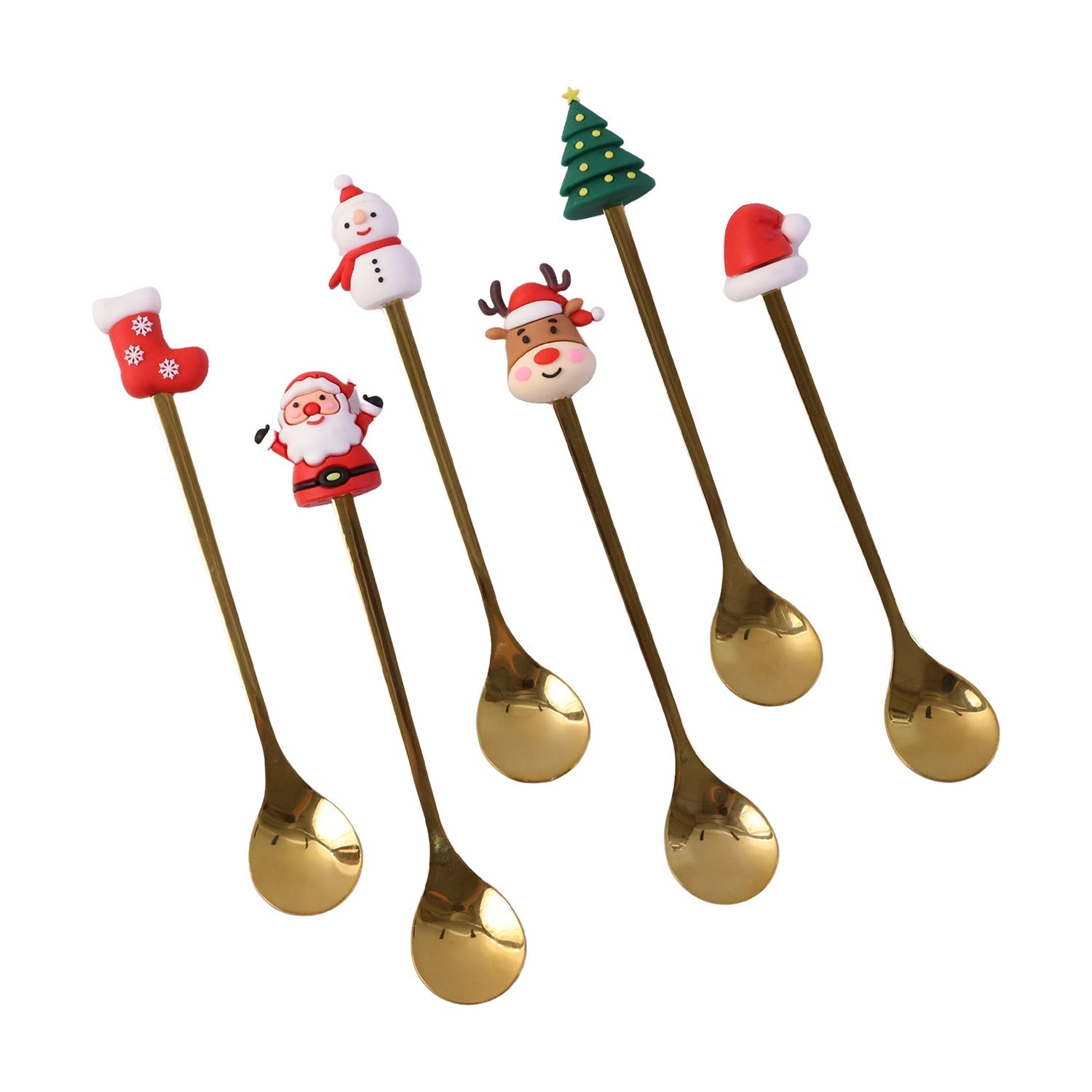 Golden Cartoon Spoon Set Stylish & Durable Tableware - Detail View 5