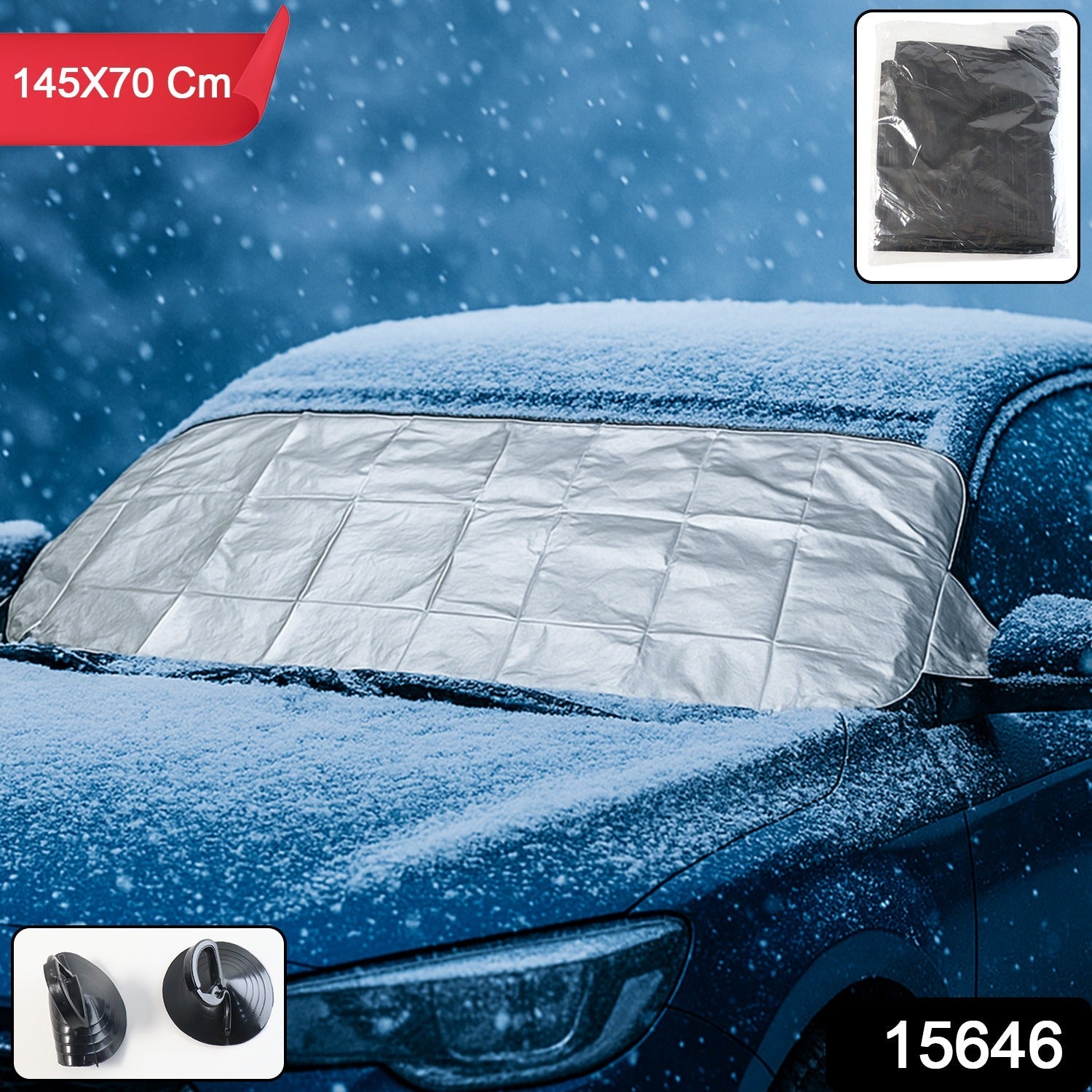 ALVENZA Car Windshield Protection Cover – Universal Snow & Sun Guard