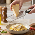 Stainless Steel Cheese Grater Compact & Easy to Store for Kitchen Use - Back View