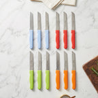 Kitchen Knife Set Sharp, Durable & Colour-Coded for Daily Use - Front View