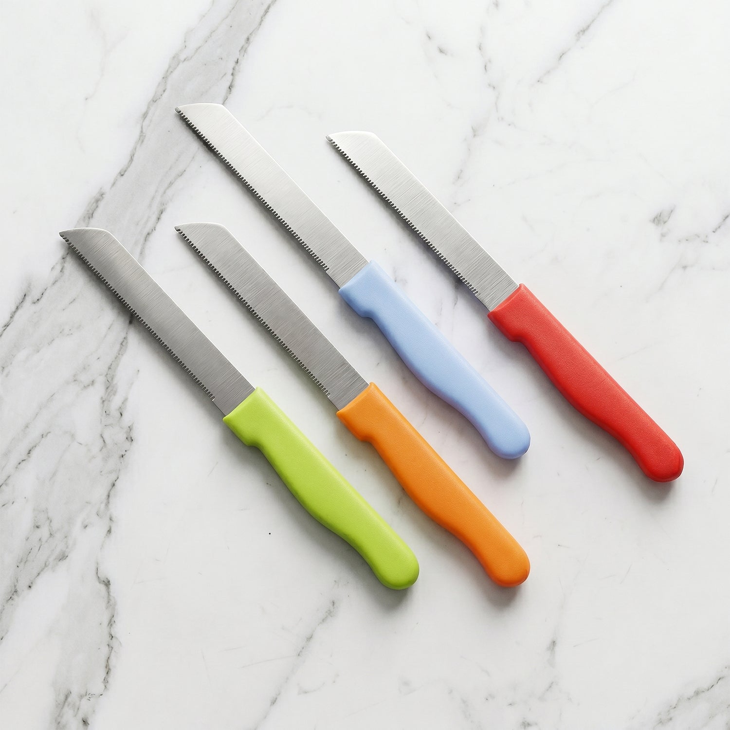 Kitchen Knife Set Sharp, Durable & Colour-Coded for Daily Use - Back View