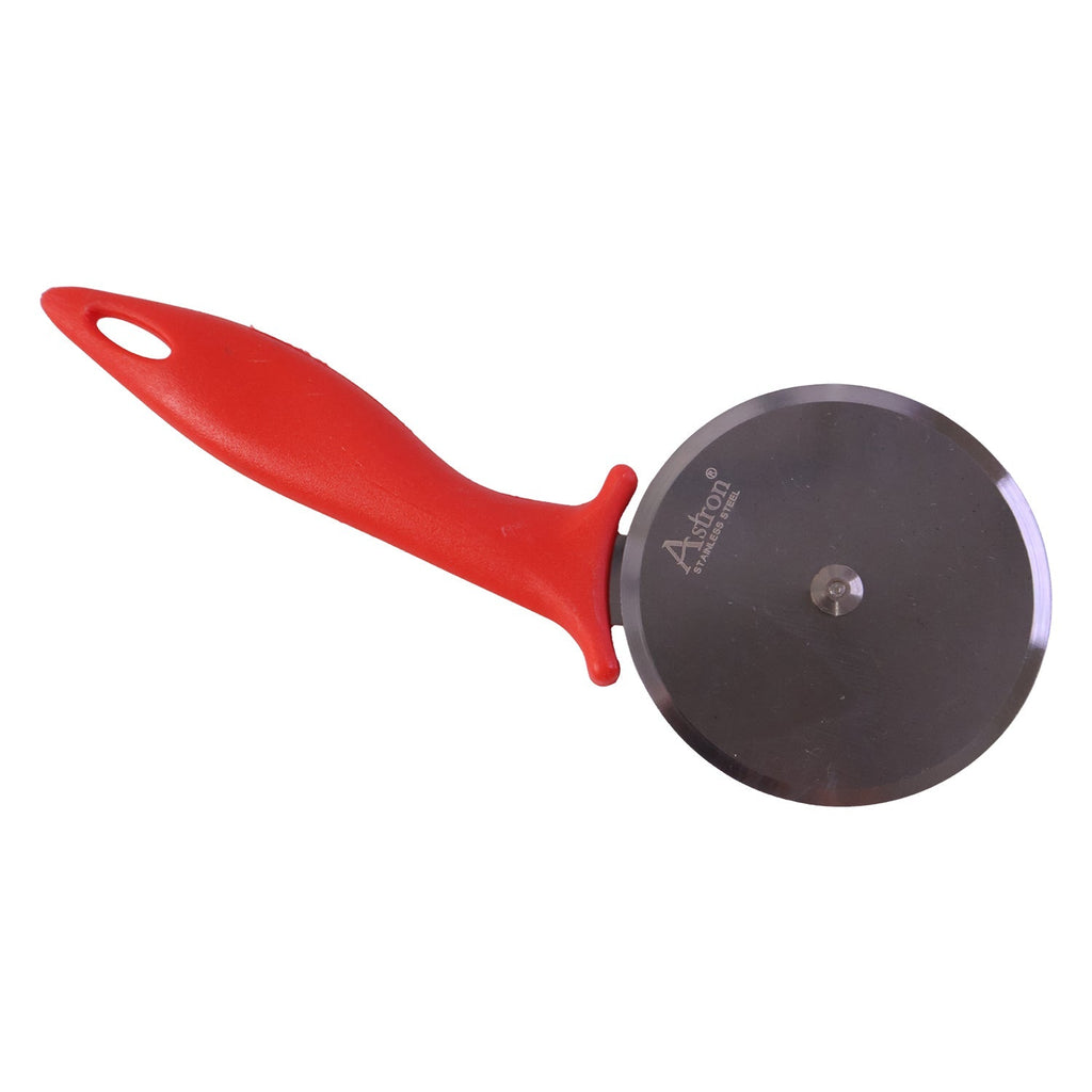 Stainless Steel Pizza Cutter Sharp Slicer with Comfortable Handle - Detail View 5