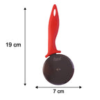 Stainless Steel Pizza Cutter Sharp Slicer with Comfortable Handle - Detail View 6