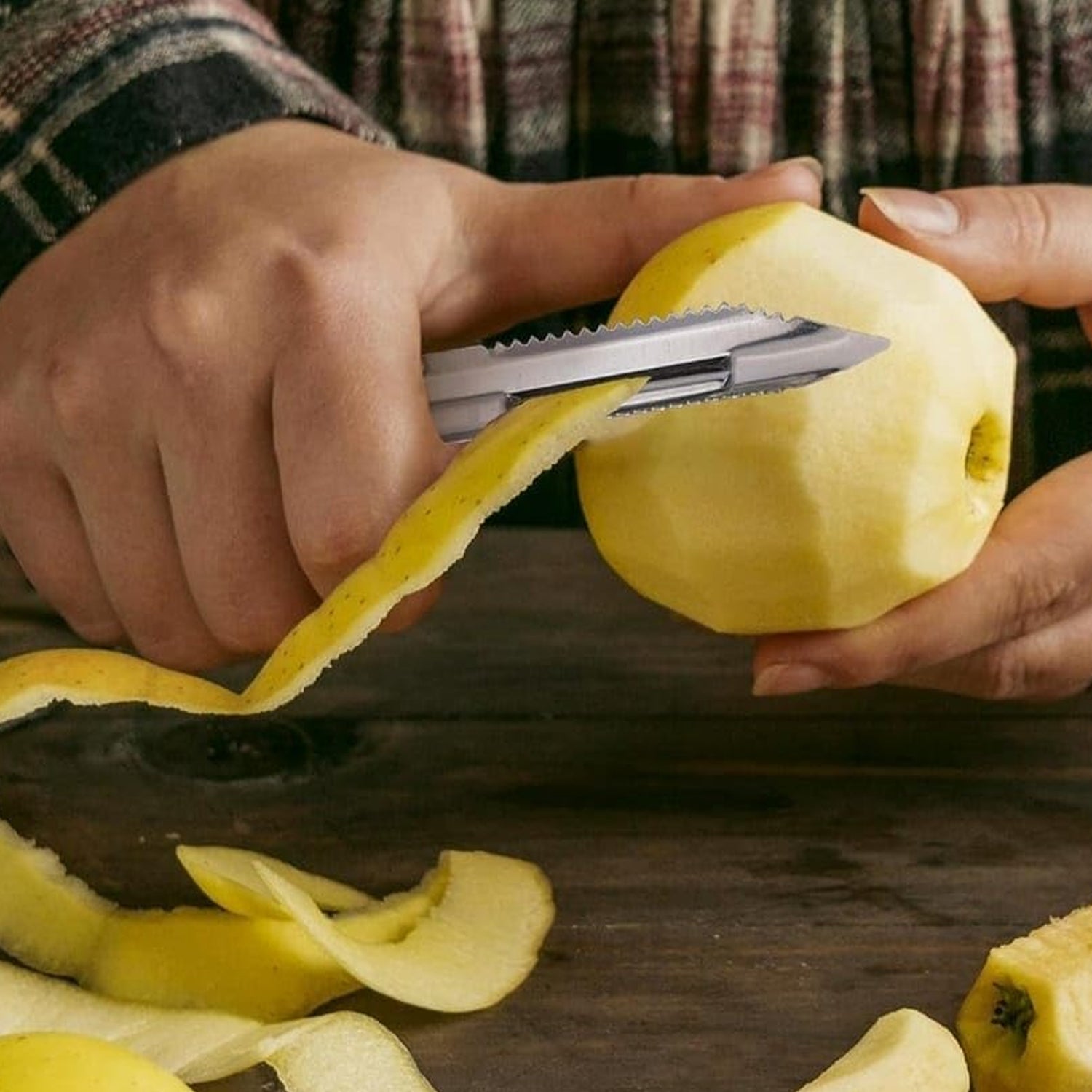 Kitchen Knife Set Durable & Sharp for Everyday Cooking - Back View