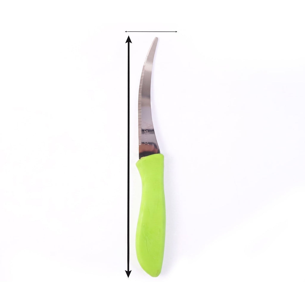 Kitchen Utility Knife Sharp, Curved Serrated Blade for Precise Cutting - Detail View 6