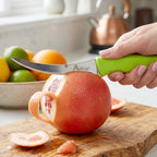 Kitchen Utility Knife Sharp, Curved Serrated Blade for Precise Cutting - Detail View 8