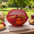 Apple Shaped Metal Net Fruit Basket Stylish Kitchen Storage