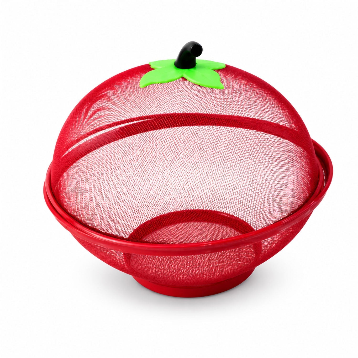 Apple Shaped Metal Net Fruit Basket Stylish Kitchen Storage - Detail View 5