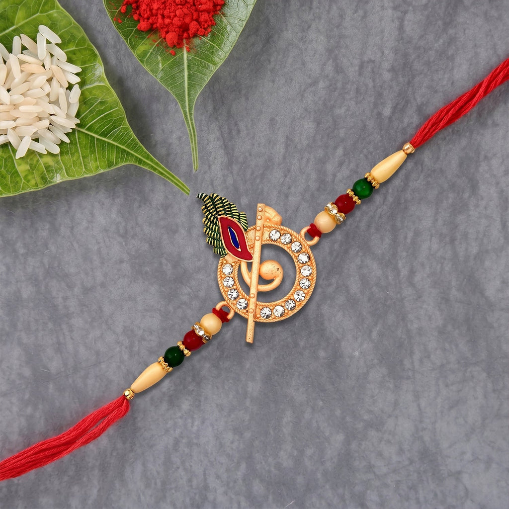 ALVENZA Lord Krishna Motif Rakhi – Divine Blessings for Rakshabandhan