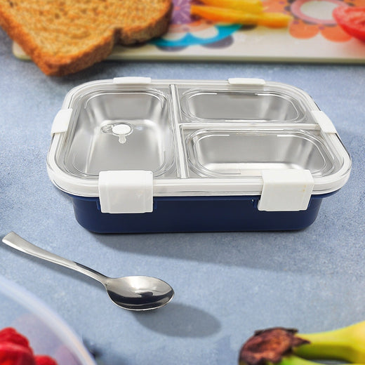 ALVENZA Insulated Lunch Box – 3-Compartment Stainless Steel | Lunchie Bunchie