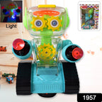 ALVENZA Transparent Gear Robot Car – Lights, Sound & Gears | Aditi