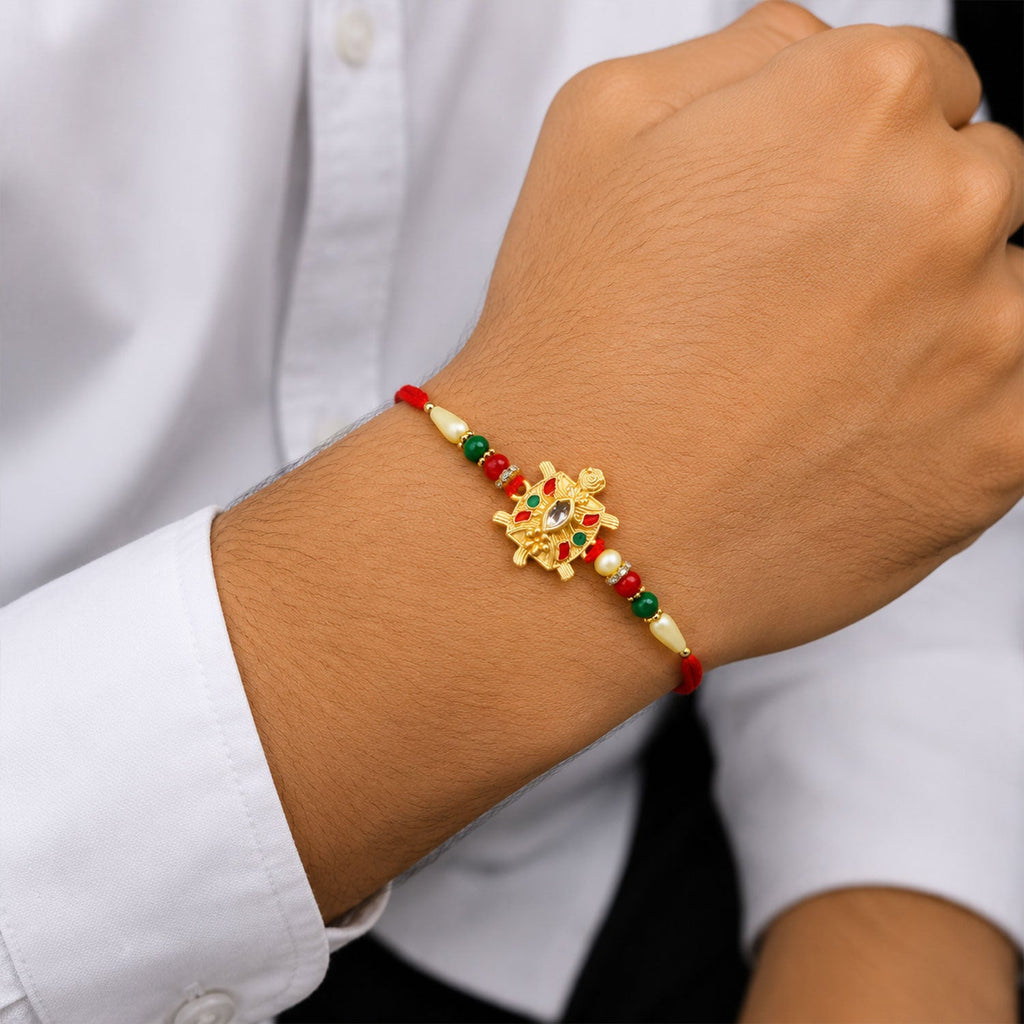 ALVENZA Turtle Rakhi Symbol of Strength Protection for Brother