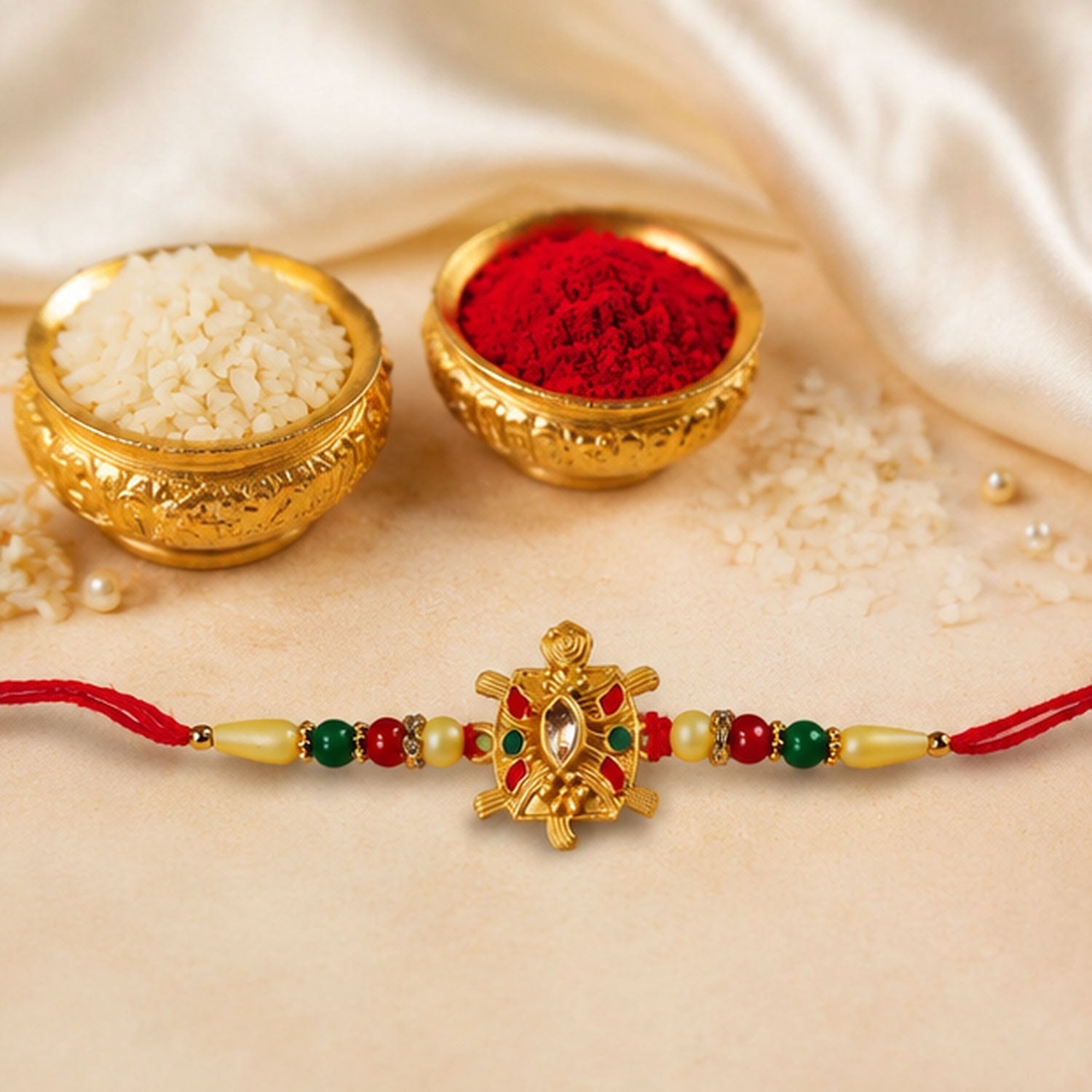 ALVENZA Turtle Rakhi Symbol of Strength Protection for Brother