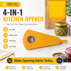 Stainless Steel Multipurpose Bottle & Can Opener Easy-Grip Design