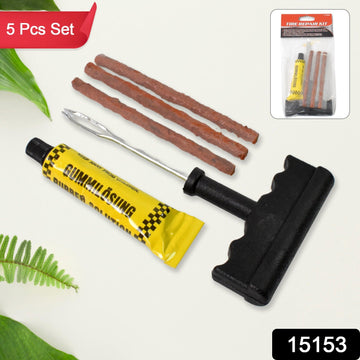 Tubeless Tyre Puncture Repair Kit – 5 Pc Emergency Set