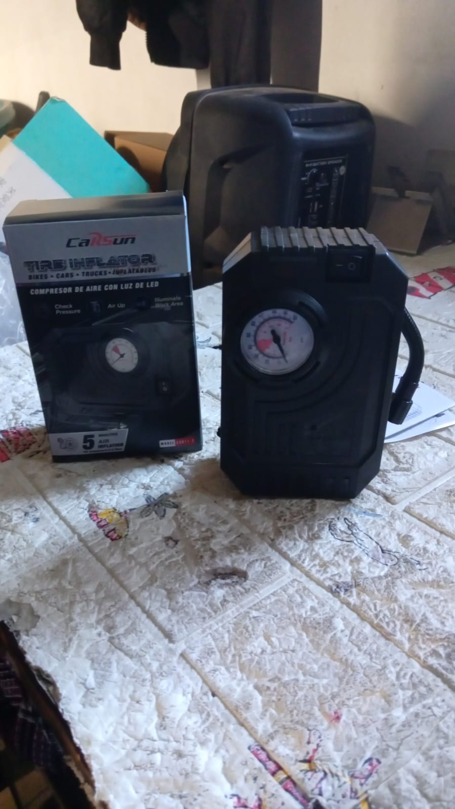 ALVENZA Portable Tire Inflator – 12V Air Compressor with Gauge | RaceVault