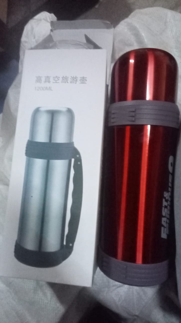ALVENZA 1200ml Stainless Steel Thermos – Double Wall Insulated Bottle | CustomSpot