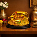 ALVENZA Golden Cow with Calf Showpiece – Prosperity and Traditional Charm
