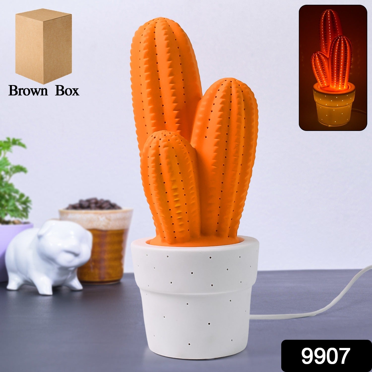 ALVENZA Ceramic Table Lamp – Elegant Big Ambient Light for Home