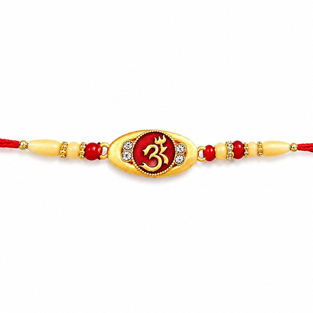 ALVENZA Spiritual Om Rakhi – Auspicious Sacred Protection for Brothers