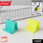 ALVENZA Mobile Phone Stand & Pen Holder – Compact Desk Organizer (2 Pc)
