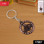 ALVENZA Jai Shree Shyam Keychain – Durable Metal with Crystal Accent
