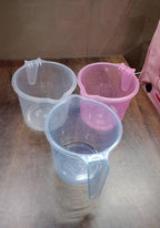 Bath Water Mug 1200ml Transparent Plastic for Bathroom | Bathora - Detail View 7