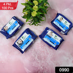 Gentle Face Wipes for All Skin Types 4x25 Pcs | Beautiful Basics - Side View