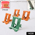ALVENZA Adjustable Foldable Phone Stand 4-Pack – Multi-Angle Mobile Holder