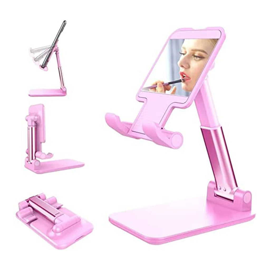 ALVENZA Adjustable Phone Stand – 3-Way Desk Mobile Holder with Mirror | Deskrova