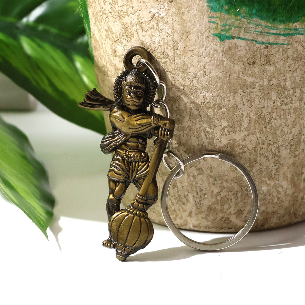 ALVENZA Hanuman Keychain Set – Durable Metal 2-Piece Mix Design