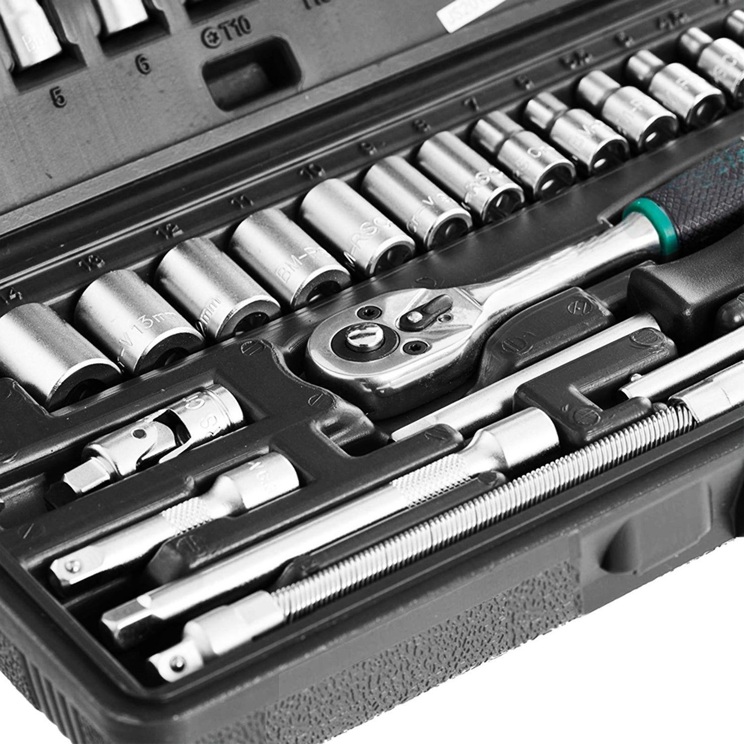 ALVENZA Socket Set – 46 Pcs 1/4" Drive Tool Kit | RaceVault