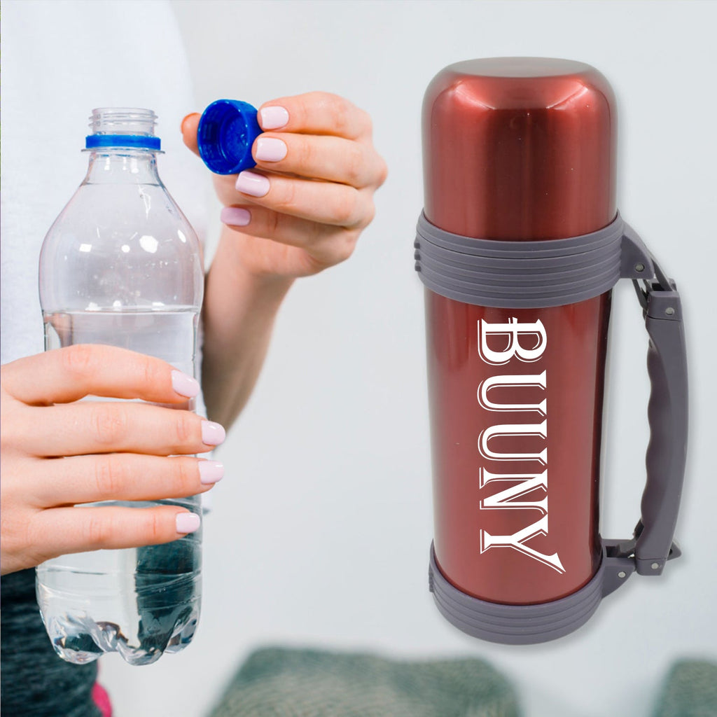 ALVENZA 1200ml Stainless Steel Thermos – Double Wall Insulated Bottle | CustomSpot