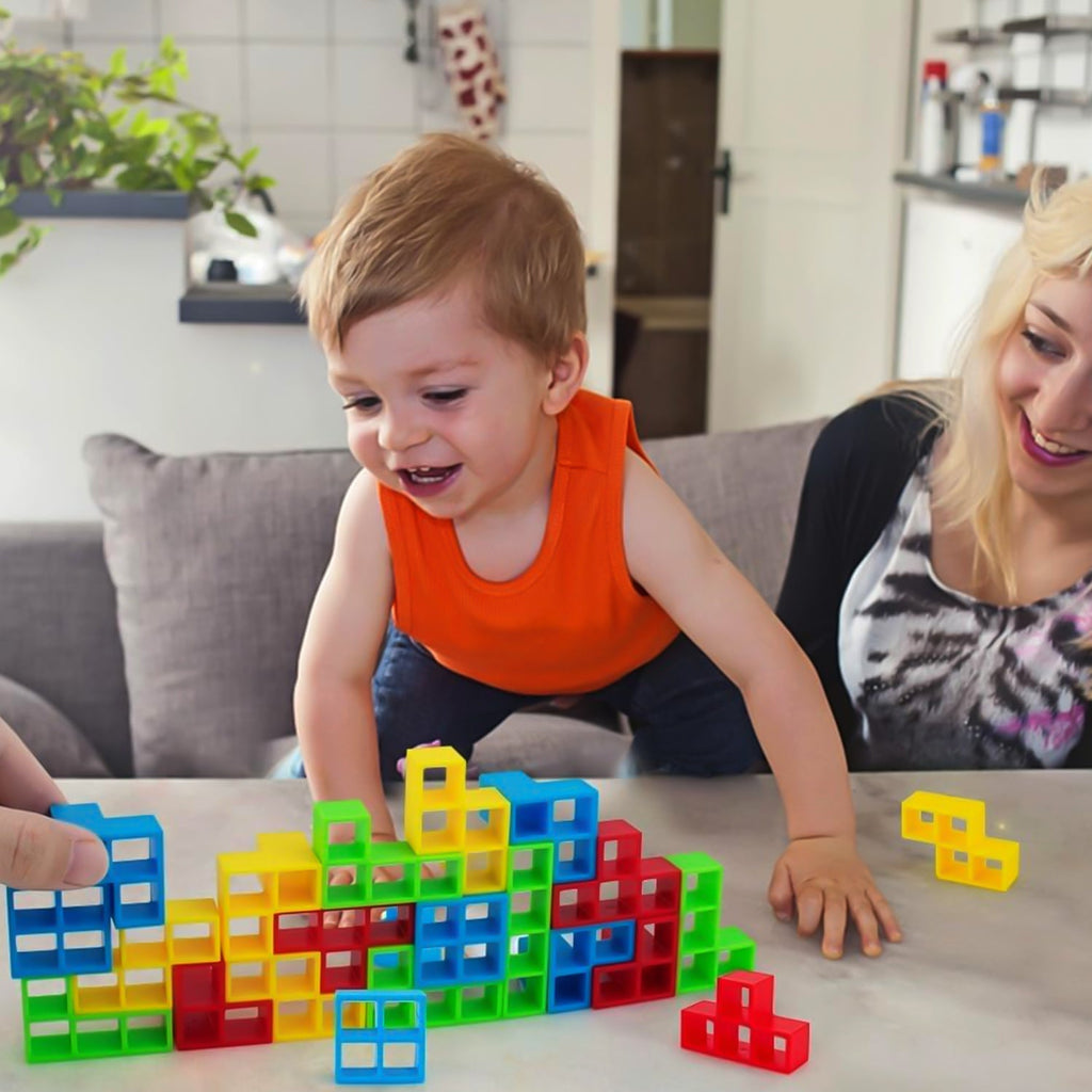 ALVENZA Tumble Tower Balancing Blocks – Fun Educational Stacking Game