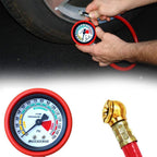 ALVENZA Tire Inflator Gauge – Heavy Duty Car Tyre Air Pressure | Carivox