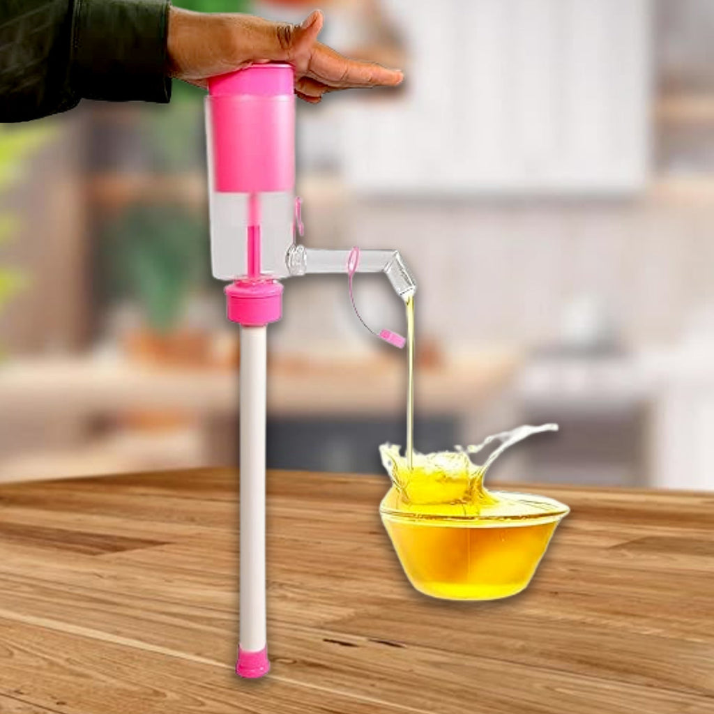 ALVENZA Hand Press Oil Extractor – Manual Plastic Oil Pump for Cups & Cans