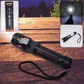 ALVENZA LED Flashlight USB Rechargeable – Zoom & 5 Lighting Modes