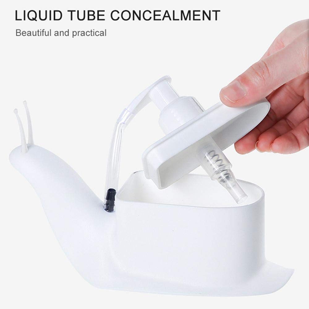 ALVENZA Snail Shape Soap Dispenser – Portable & Refillable | VelvetBubbles